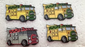 Image of 2” Turtle Van Soft Enamel Pin (Regular)