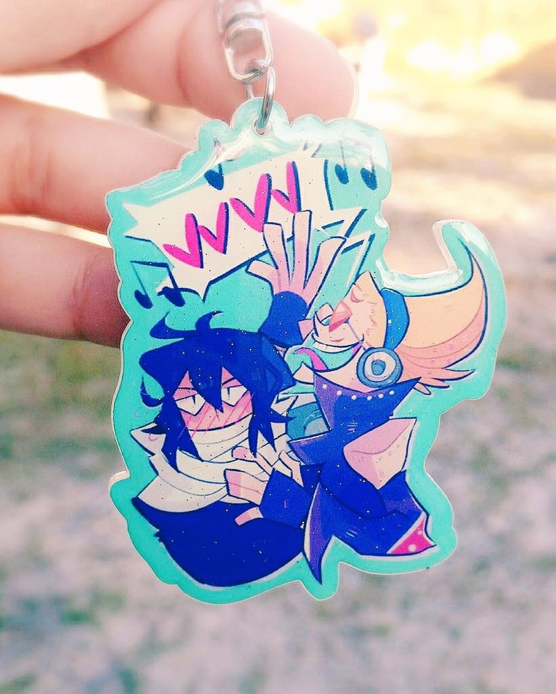 Image of ERASERMIC GLITTER EPOXY KEYCHAIN