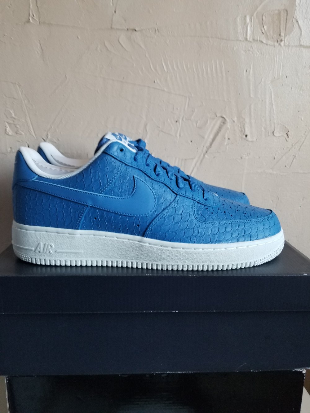 Image of Nike Air Force 1 '07 LV8 "Star Blue Snakeskin"