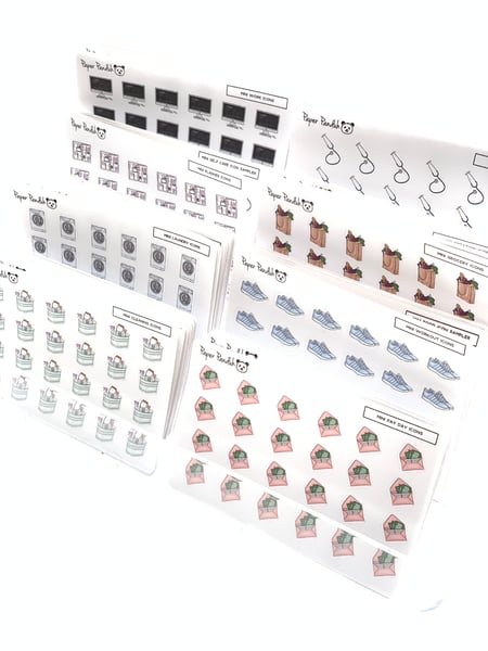 Image of Mini Individual Sheet Planner Icons Set 1