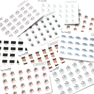 Image of Mini Individual Sheet Planner Icons Set 1
