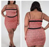 PLUS SIZE SPAGHETTI STRAP PRINTED DRESS