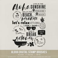 Aloha Stamp Brushes (Digital)
