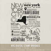 NYC Stamp Brushes (Digital)