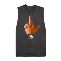 Image 1 of middle finger fashion tank