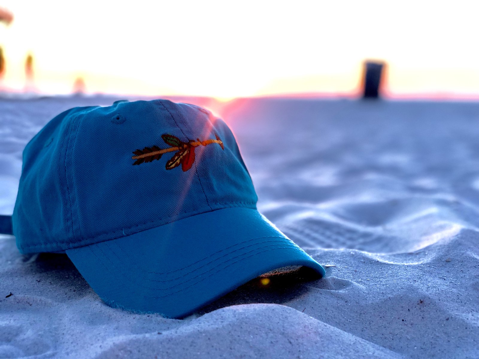 teal dad hat