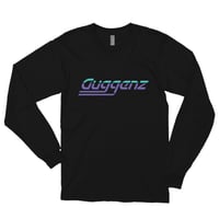 Guggenz Long Sleeve T Shirt -  Teal/Purple (Black)