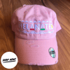 Melanated Dad Hat - Distressed Pink