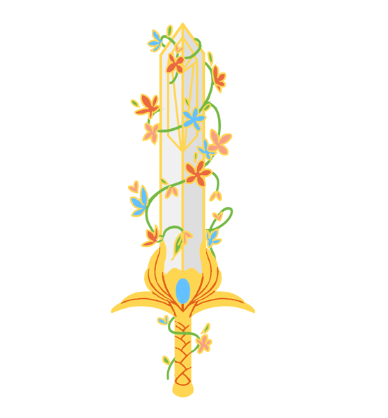 Image of She-ra sword, hard enamel pin