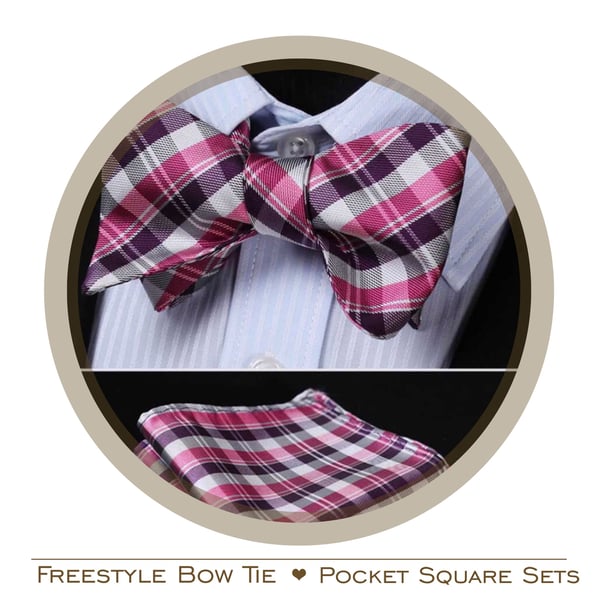Image of Freestyle Bow Tie & Pocket Square Sets