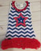 Image of ROCK BOTTOM BLOWOUT SALE 4th of July Star Dress- Sizes 12m-6t