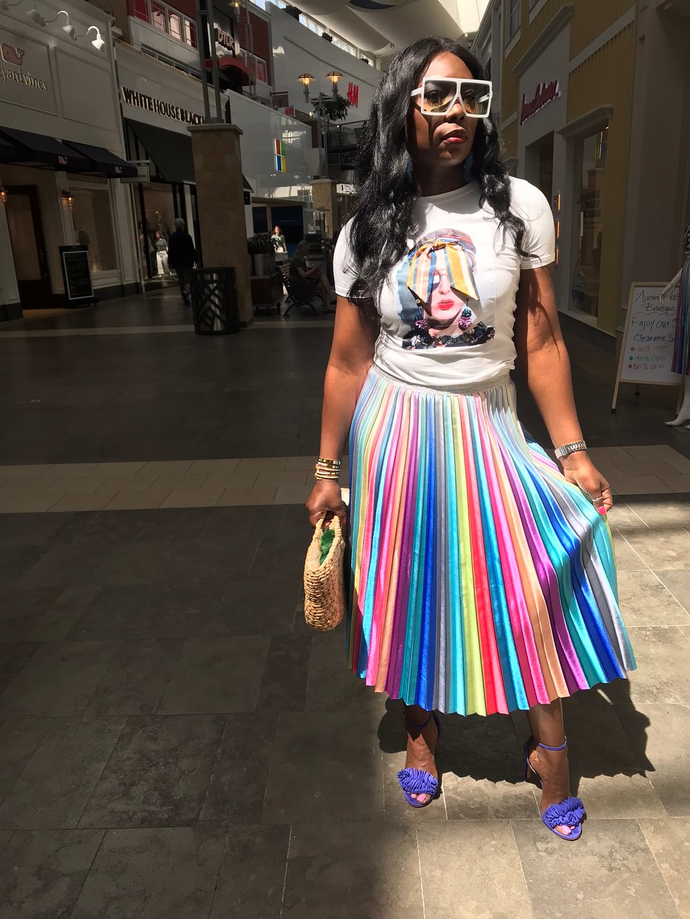 Image of Rainbow Magic Pleated Skirt 