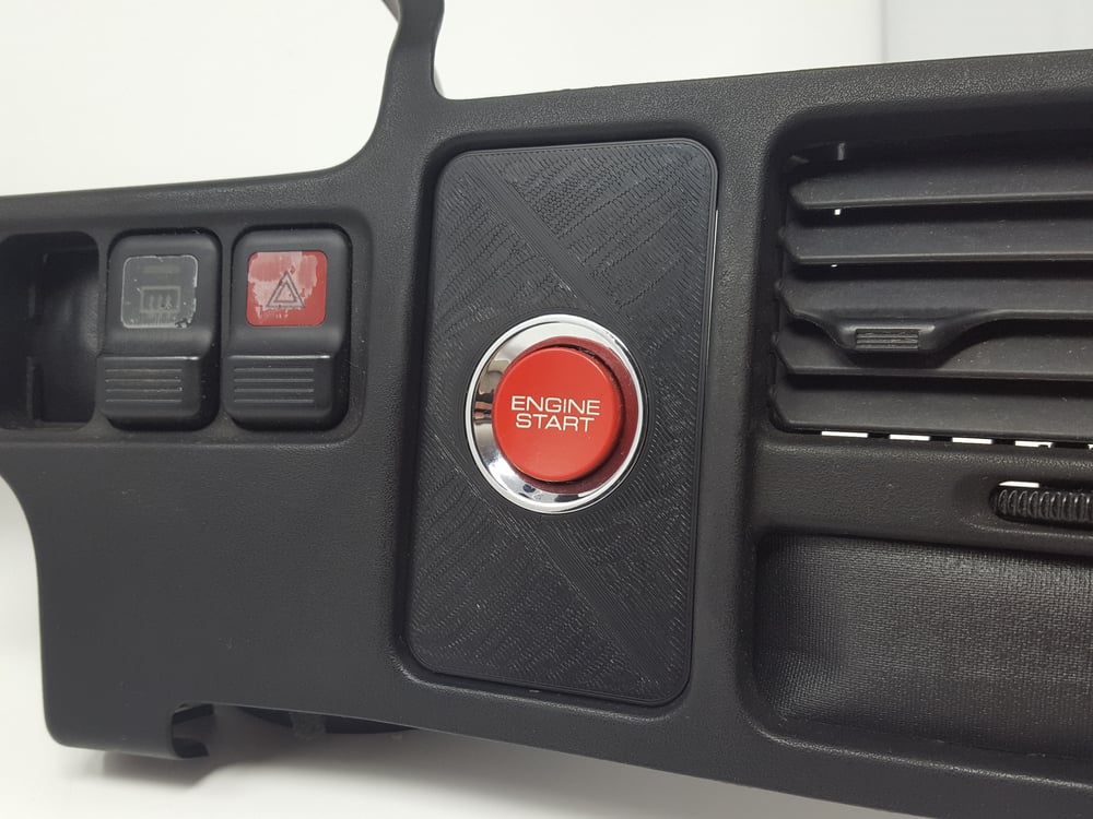 9093 Acura Integra S2000 Push Button Start Panel (Climate Control Slot