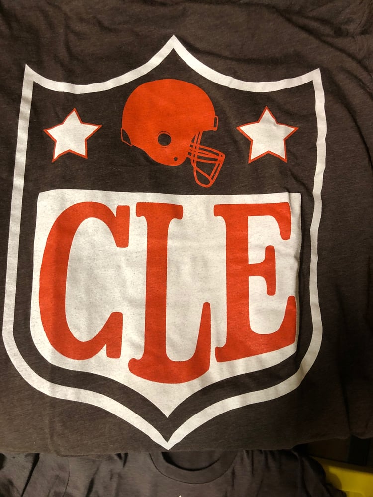 Image of CLE NFL Brown T-shirt