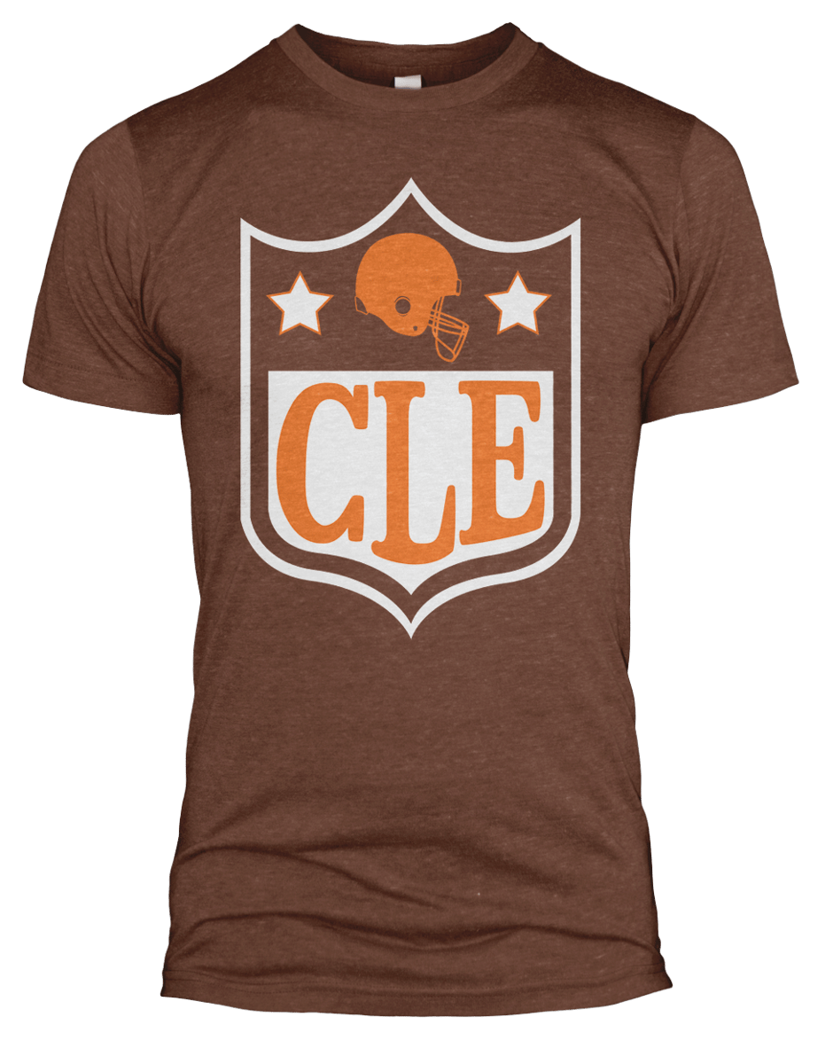 CLE NFL Brown T-shirt