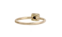 Image 2 of Minimal engagement ring. Charcoal grey diamond. Gerta