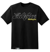 Image 1 of EDIFICE CLOTHING CLASSIC SCRIPT MEN'S 2 COLOR HAND PRINTED SHORT SLEEVE YELLOW S-XXL