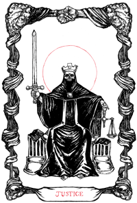 "The Tarot of Justice” 8.5"x11" Fine Art Print