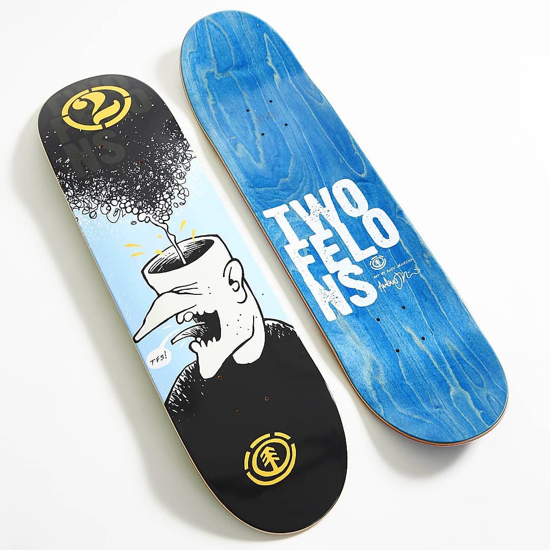 Two Felons X Element Skateboards collabo