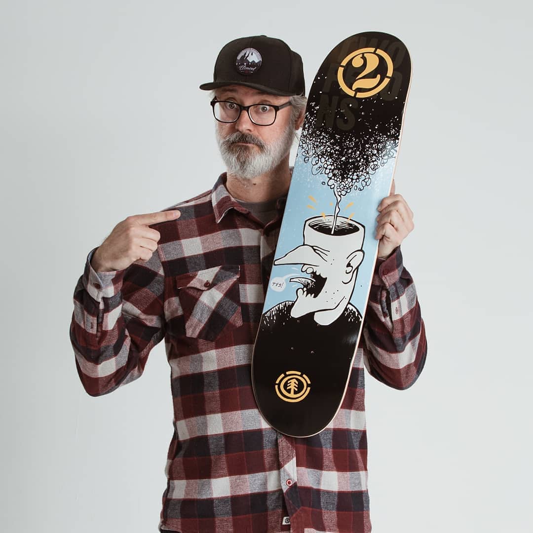 Two Felons X Element Skateboards collabo