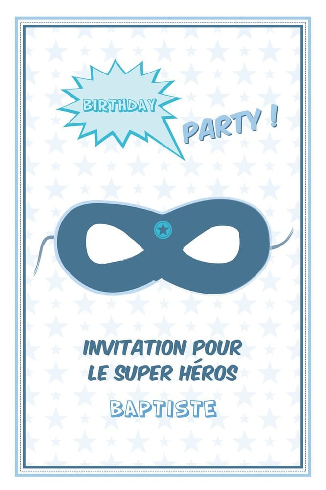 Invitation Pour Un Anniversaire De Super Heros Faire Part D Un Joli Jour