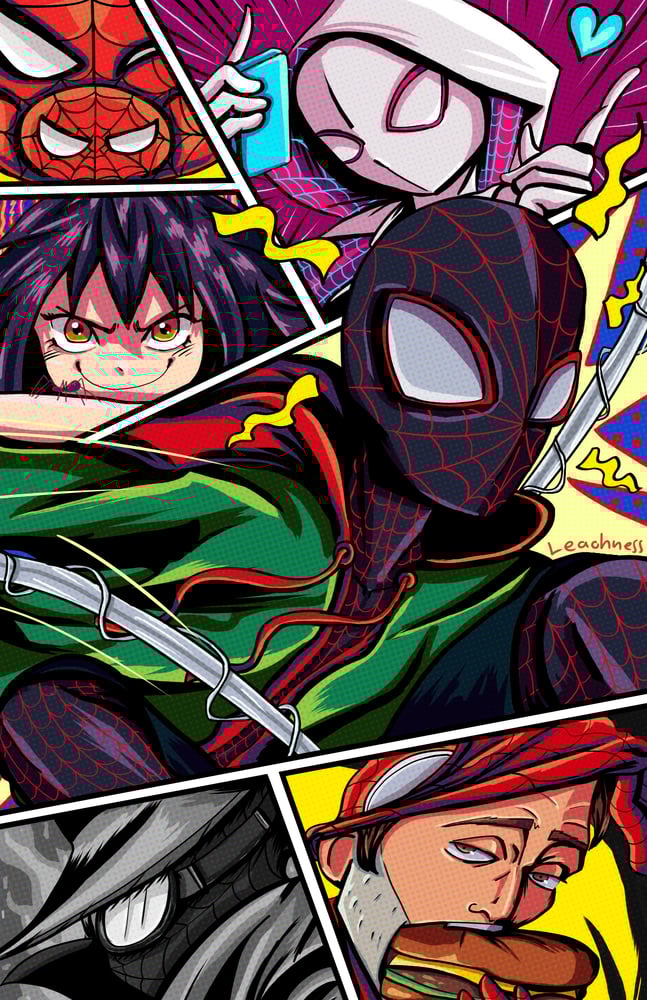 Image of Into the Spiderverse Art Print