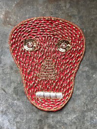 Image 2 of Embroidered Skull Sew-on Patch