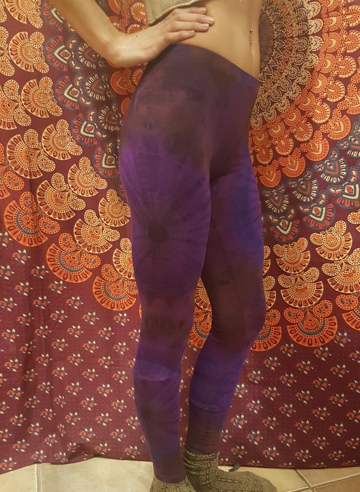 Image of Tie-Dye Leggings Purple