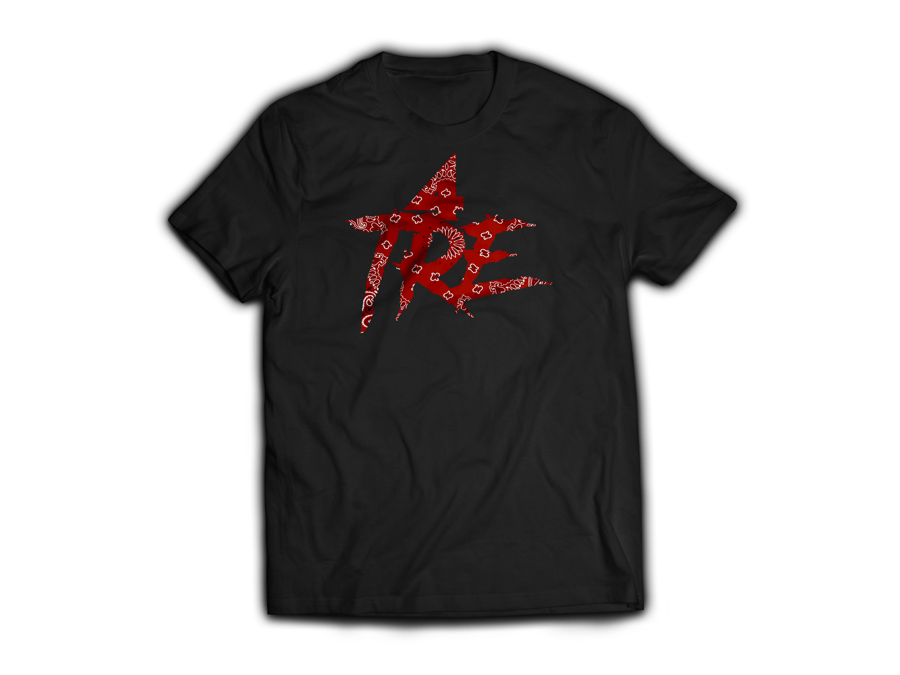 Image of 4Tre T Shirt (Black/Red Bandana) Limited Edition