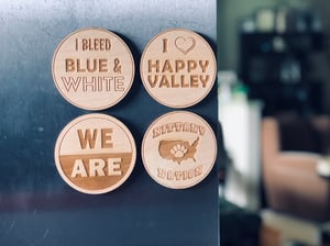 Image of I ♥️ Happy Valley wood Magnet/Coaster 