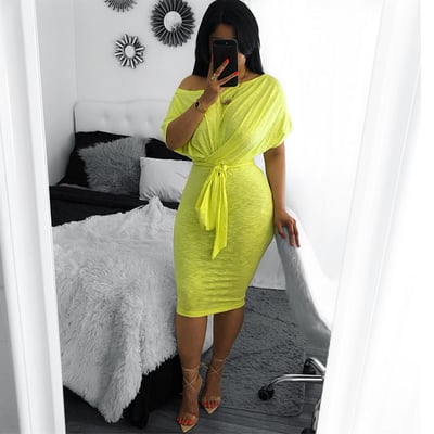 Image of Alyssa twist bow tie up dress 