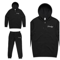 Image 4 of NEW BRAND PRODIGY BLACK FULL SCRIPT EMBROIDERED JOGGER SUIT