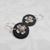 Image 1 of Dogwood Disc Earrings