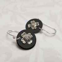 Image 3 of Dogwood Disc Earrings