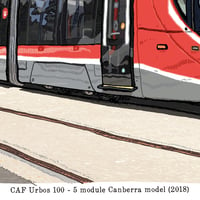 Image 5 of Digital Print of Transport Canberra Light Rail Vehicle