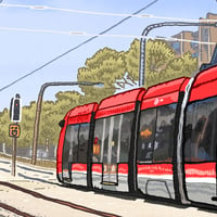 Image 4 of Digital Print of Transport Canberra Light Rail Vehicle