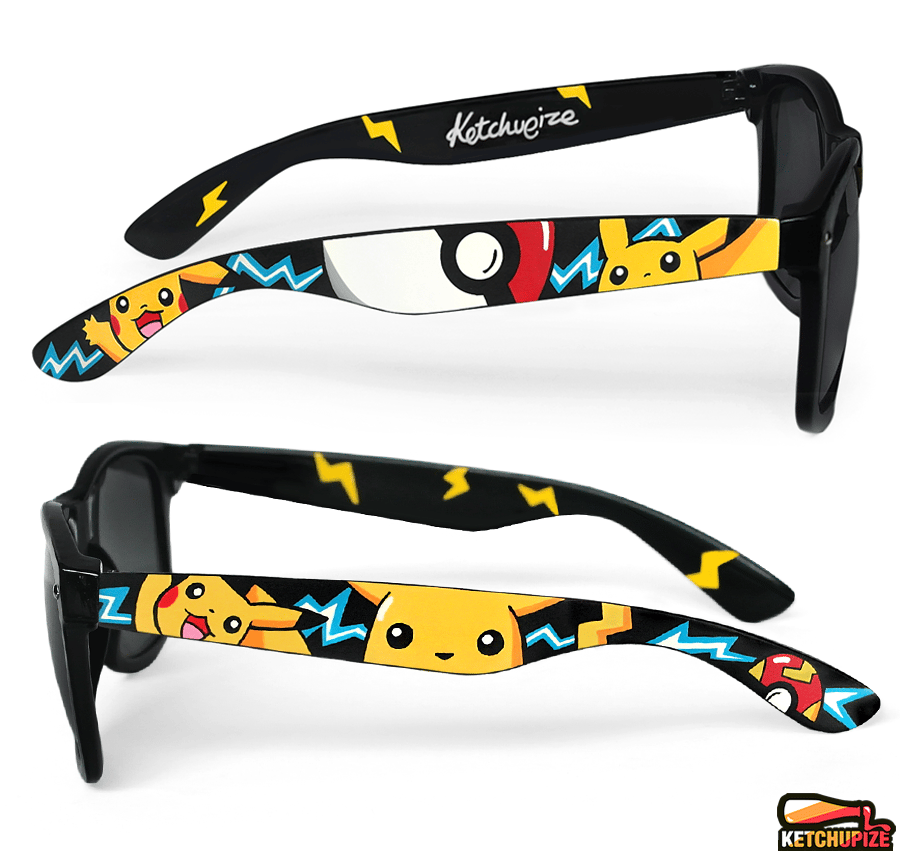 Custom Pikachu Pokemon glasses/sunglasses by Ketchupize