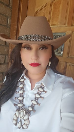 Image of Cream Western Necklace