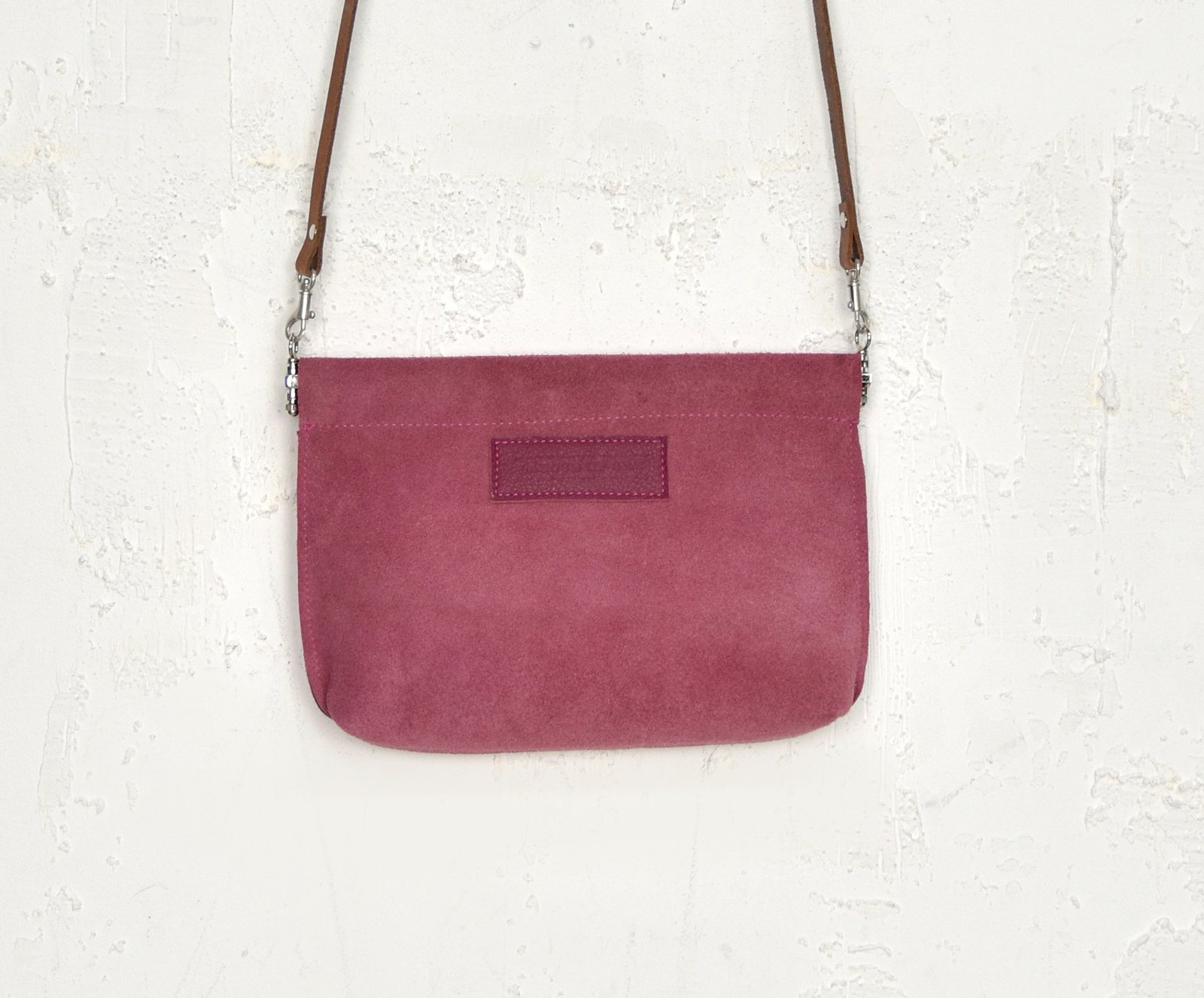 soft red leather purse
