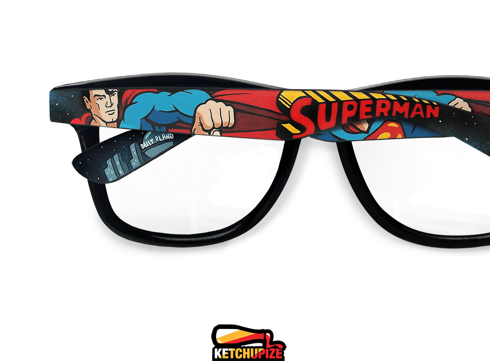 Custom Superman glasses sunglasses by Ketchupize Ketchupize