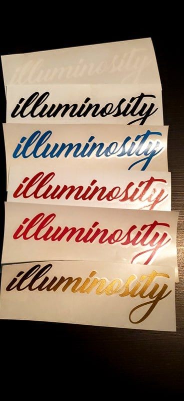 Image of Illuminosity Decal 9"
