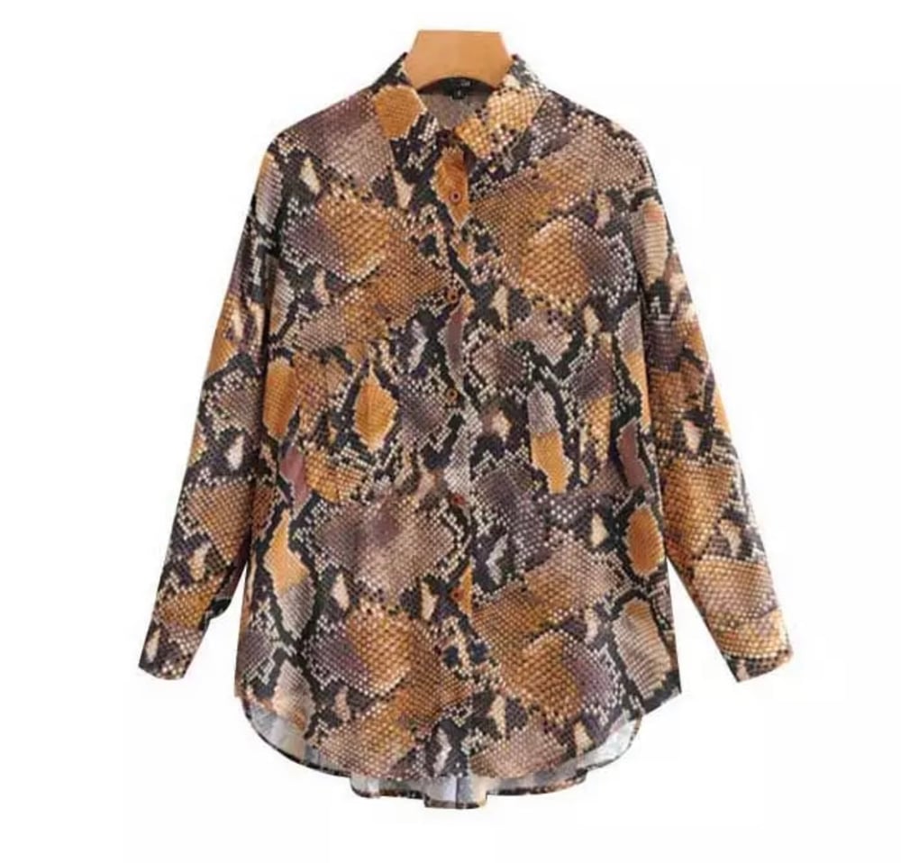 Image of Snakeprint Blouse 