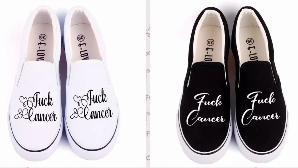 Image of Fuck Cancer Shoes- PREORDER