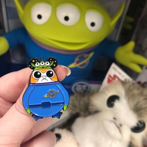 Image of Toy Alien Porg's Adventures In Mousetown | Soft Enamel Pin | Fantasy Pin