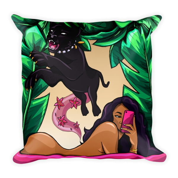 Image of EBONY ROSEATE (Throw Pillow Cover)