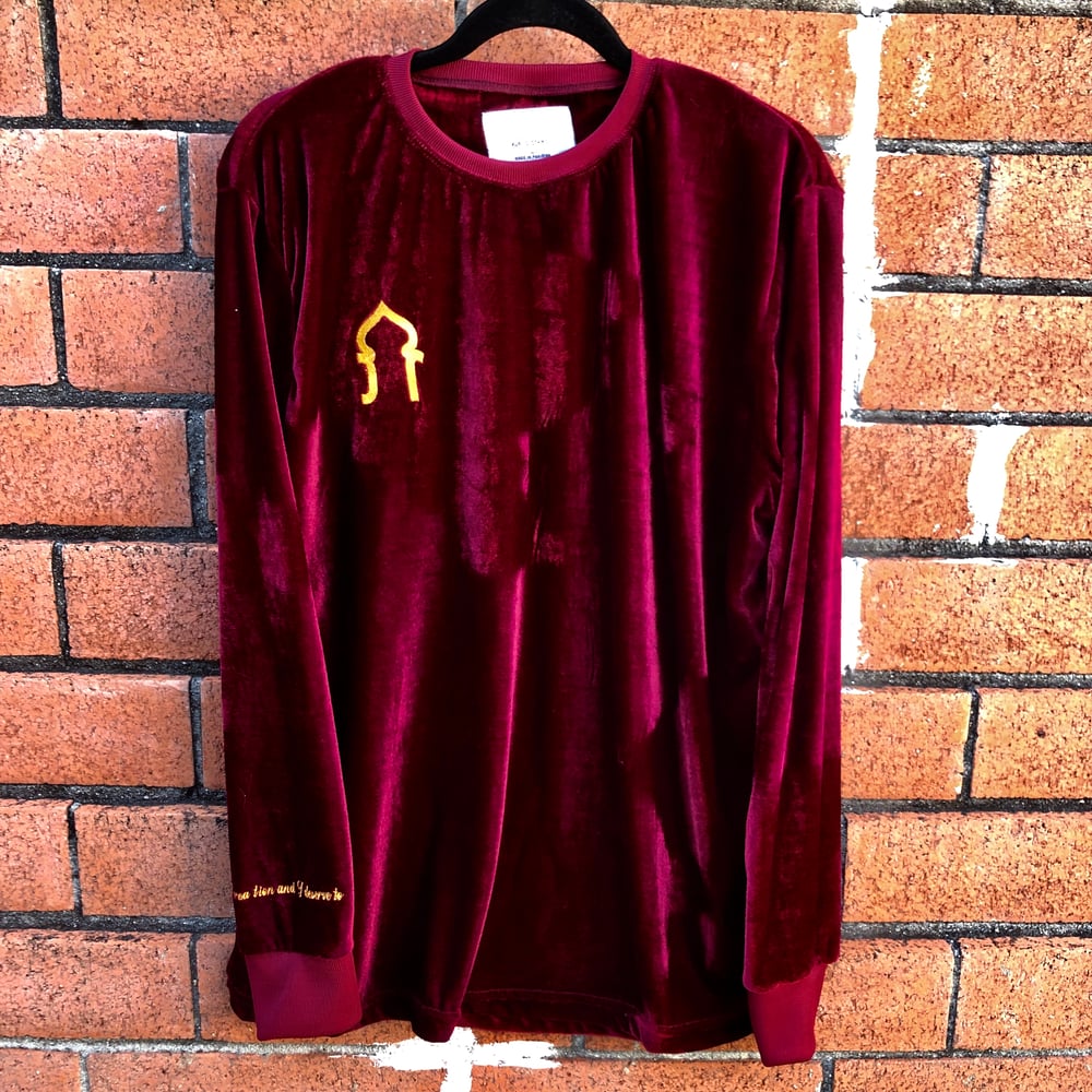 Image of Best of Creation Velour Long-Sleeve (Maroon)