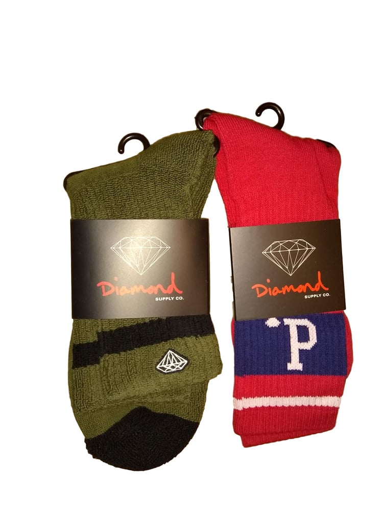 Image of Diamond Supply Co. Sock 2Pack MSRP $28