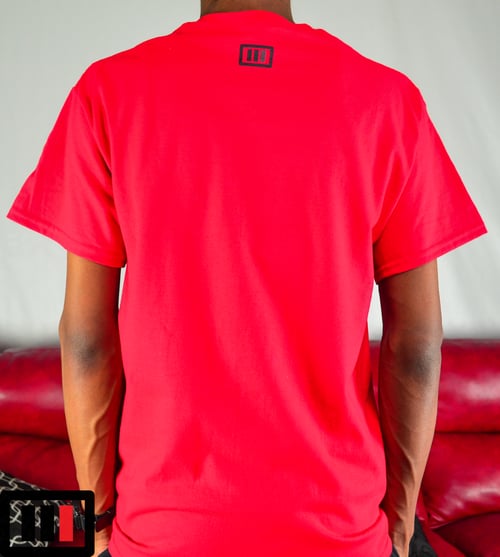 Image of Stay [Focused] Red T-shirt ( black, dark grey )