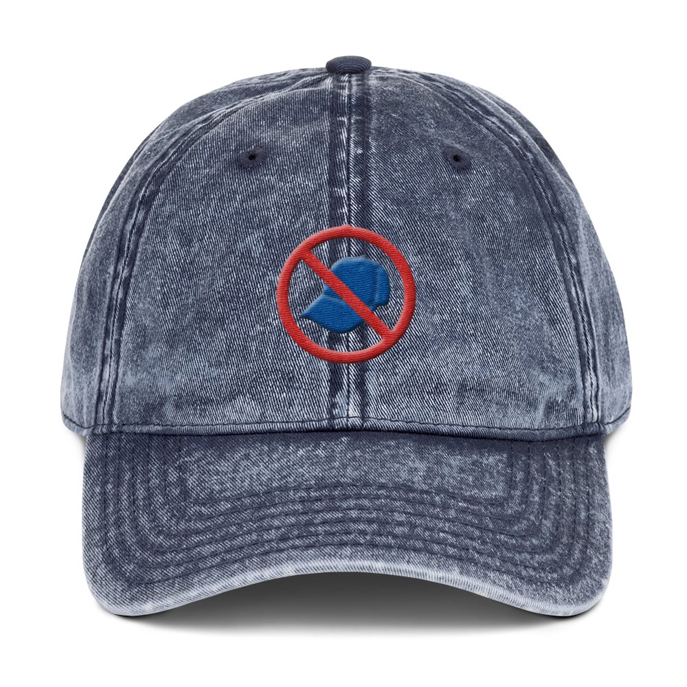 Image of Denim "No Cap" Dad Hat