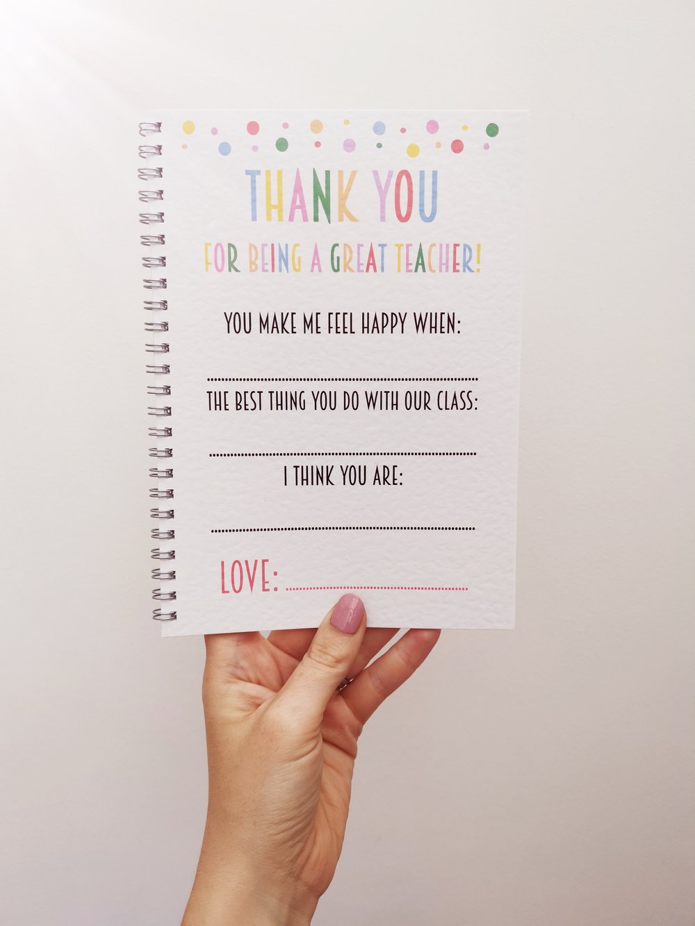 Image of Teacher Gift Notebook